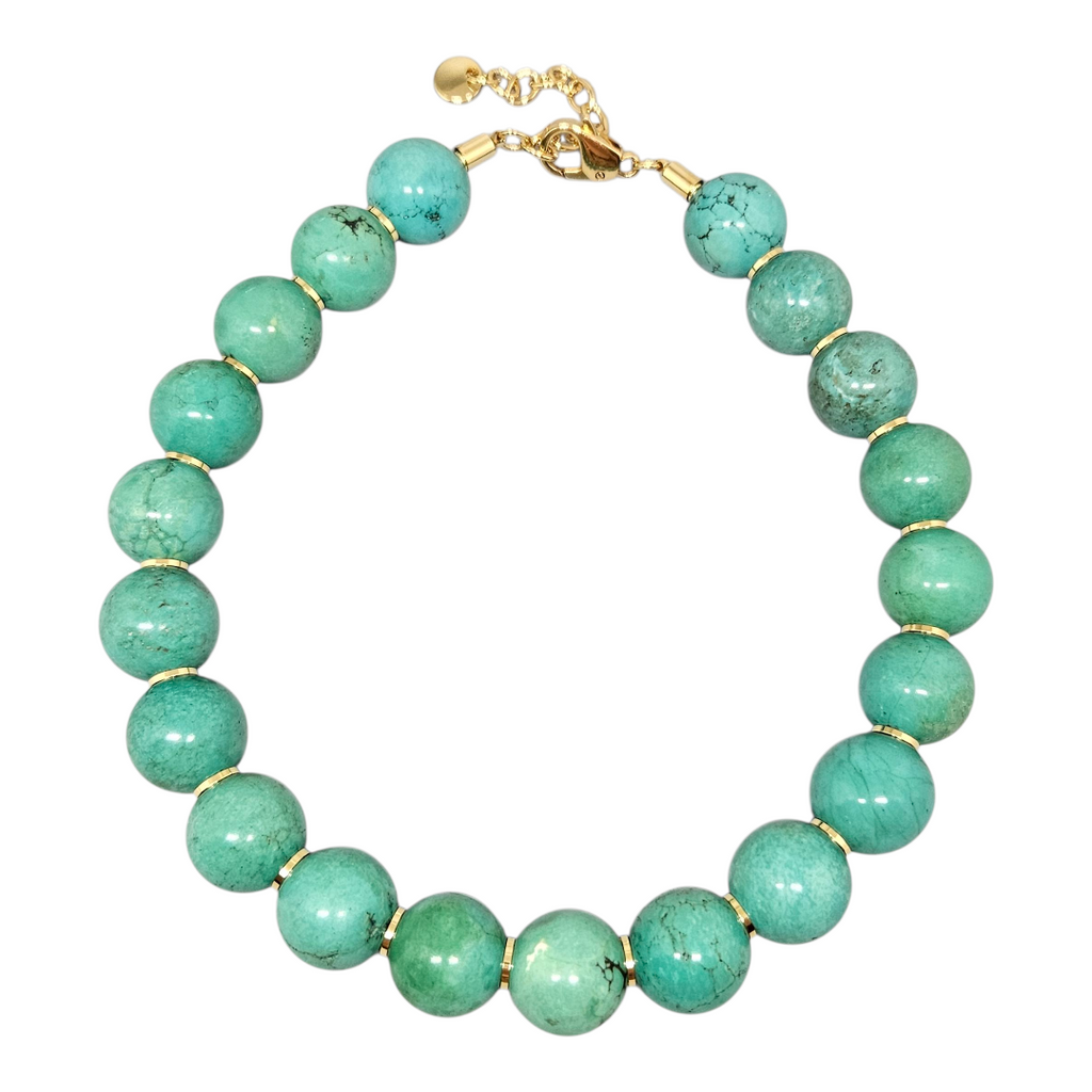 Colar Howlita Verde
