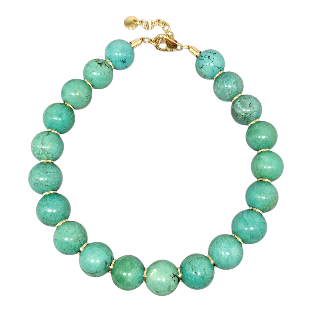 Colar Howlita Verde