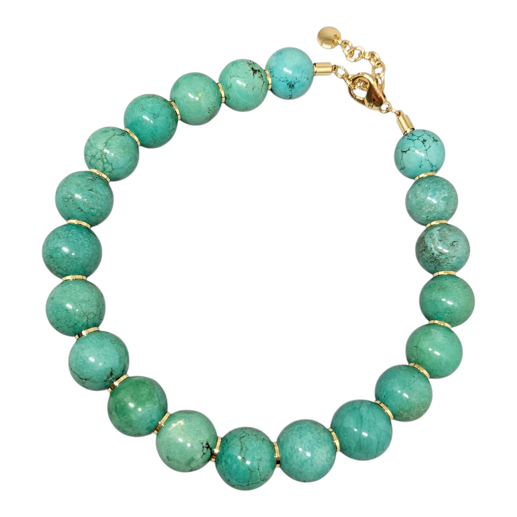 Colar Howlita Verde