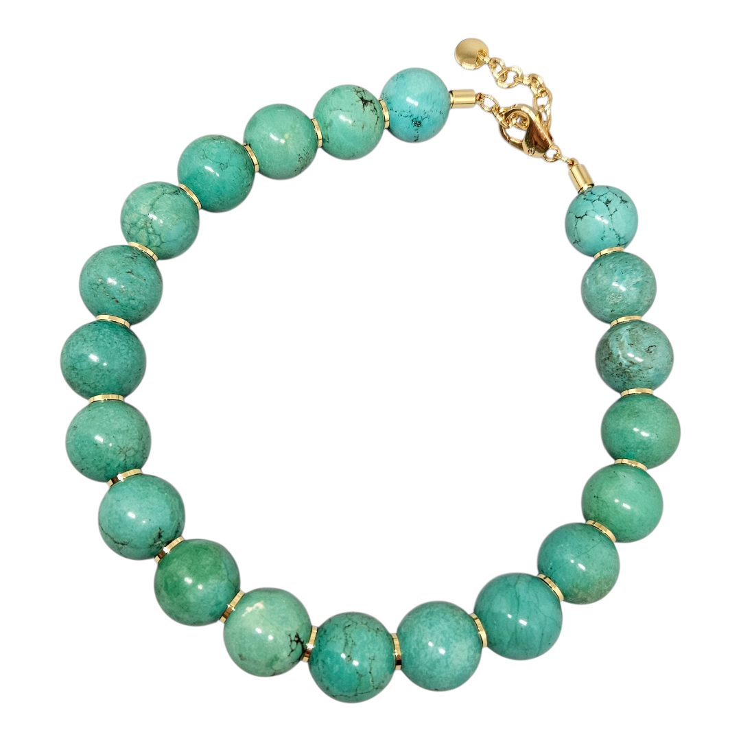 Colar Howlita Verde