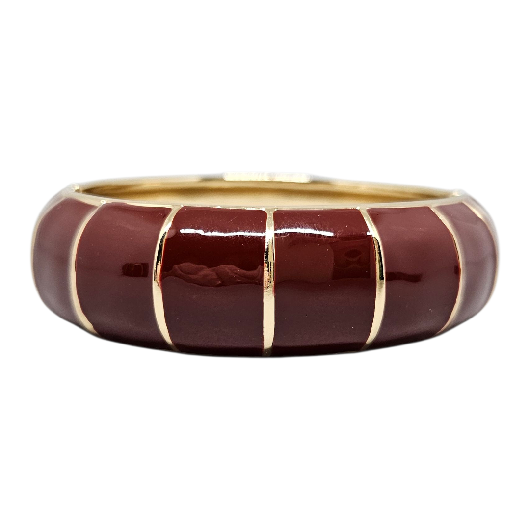 Bracelete Esmaltado Bordô