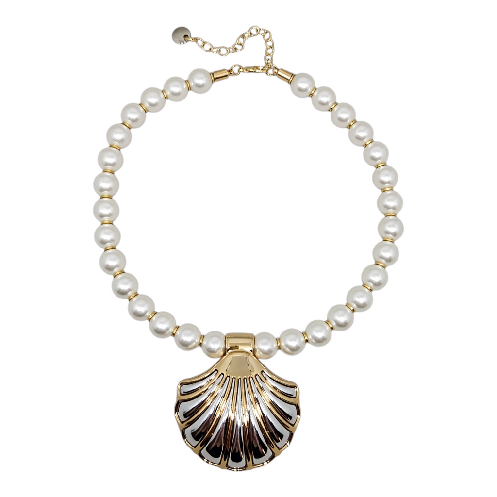 Colar Pérola Shell Concha