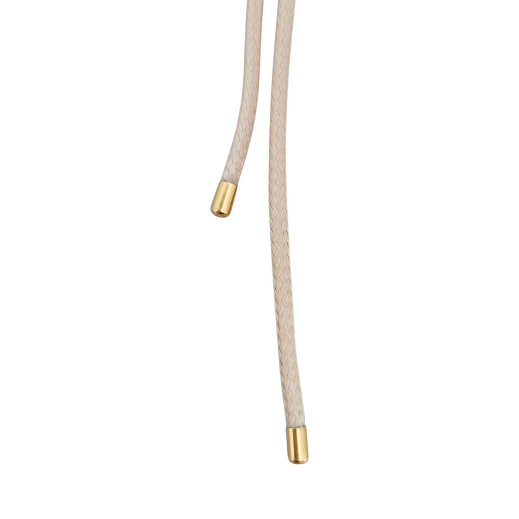 Colar Fio Bege Pingentes Ametista