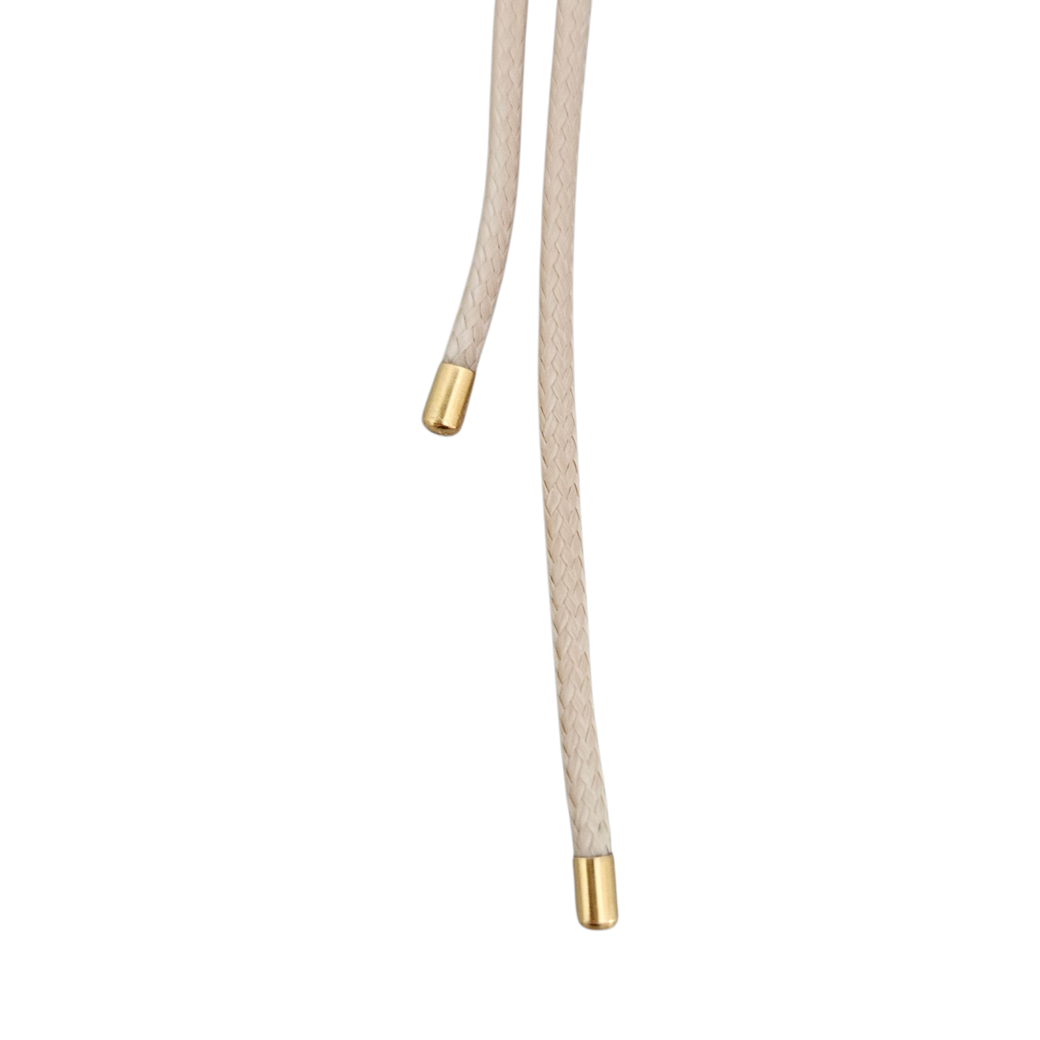 Colar Fio Bege Pingentes Ametista