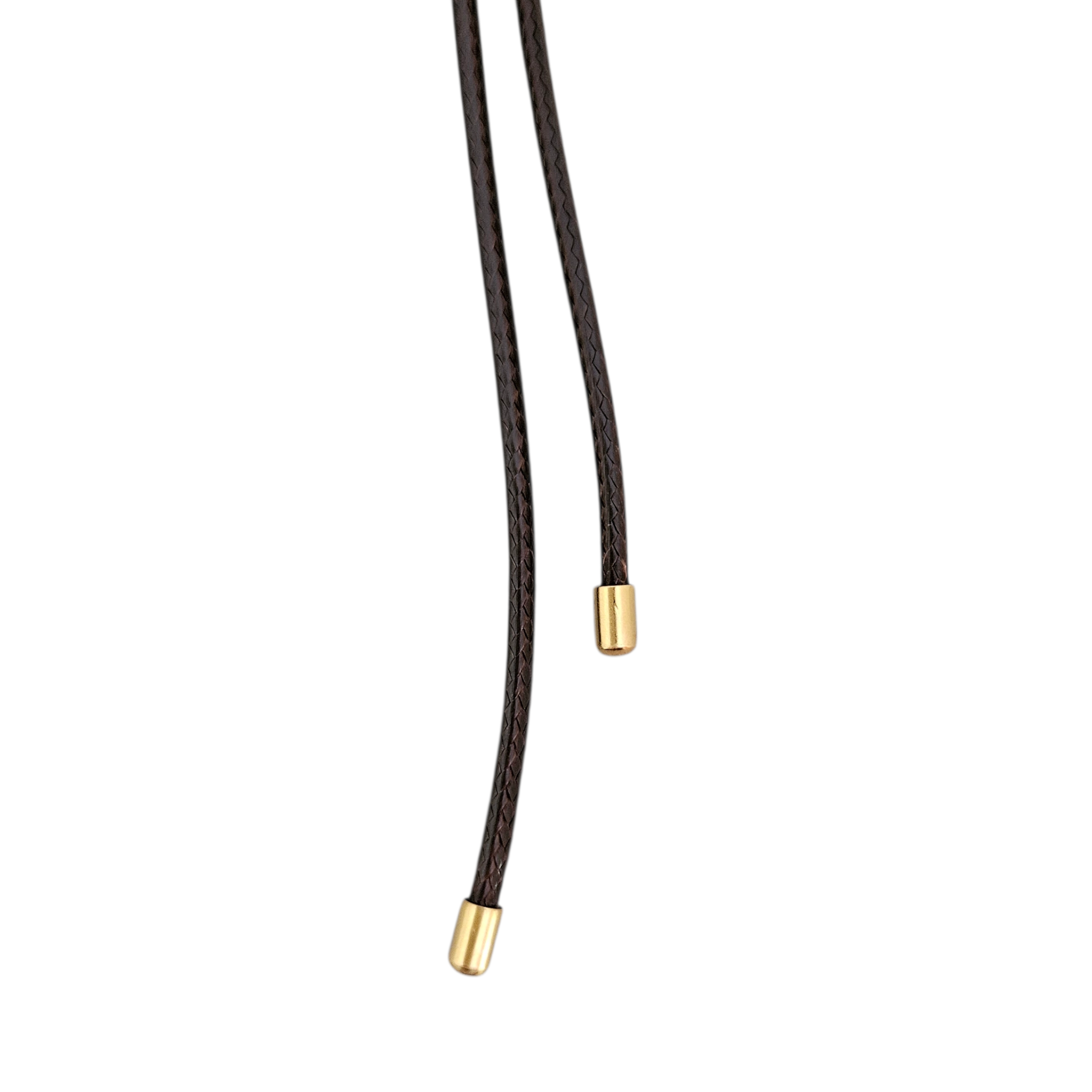 Colar Fio Café Pingentes Cristal