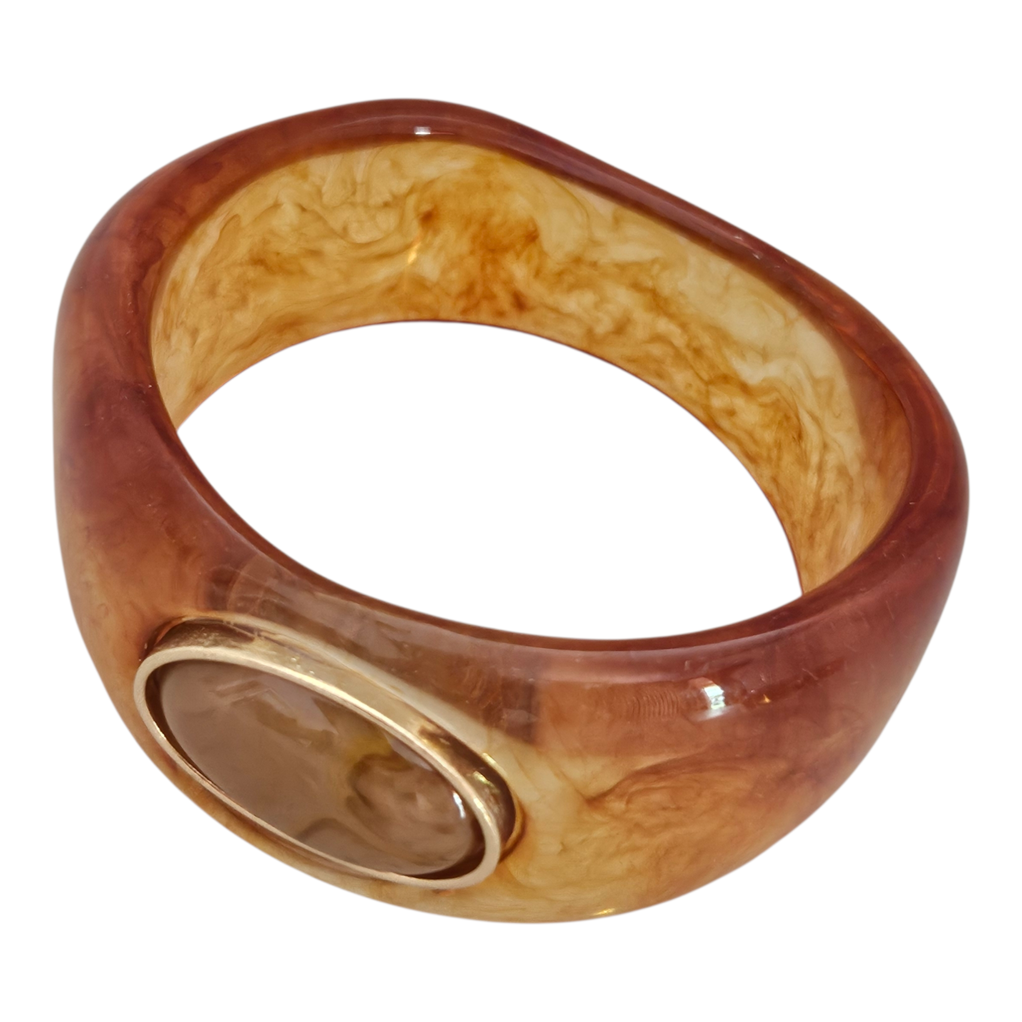 Bracelete Resina Âmbar