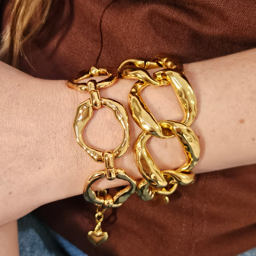Pulseira Elos Orgânicos M - Dourada