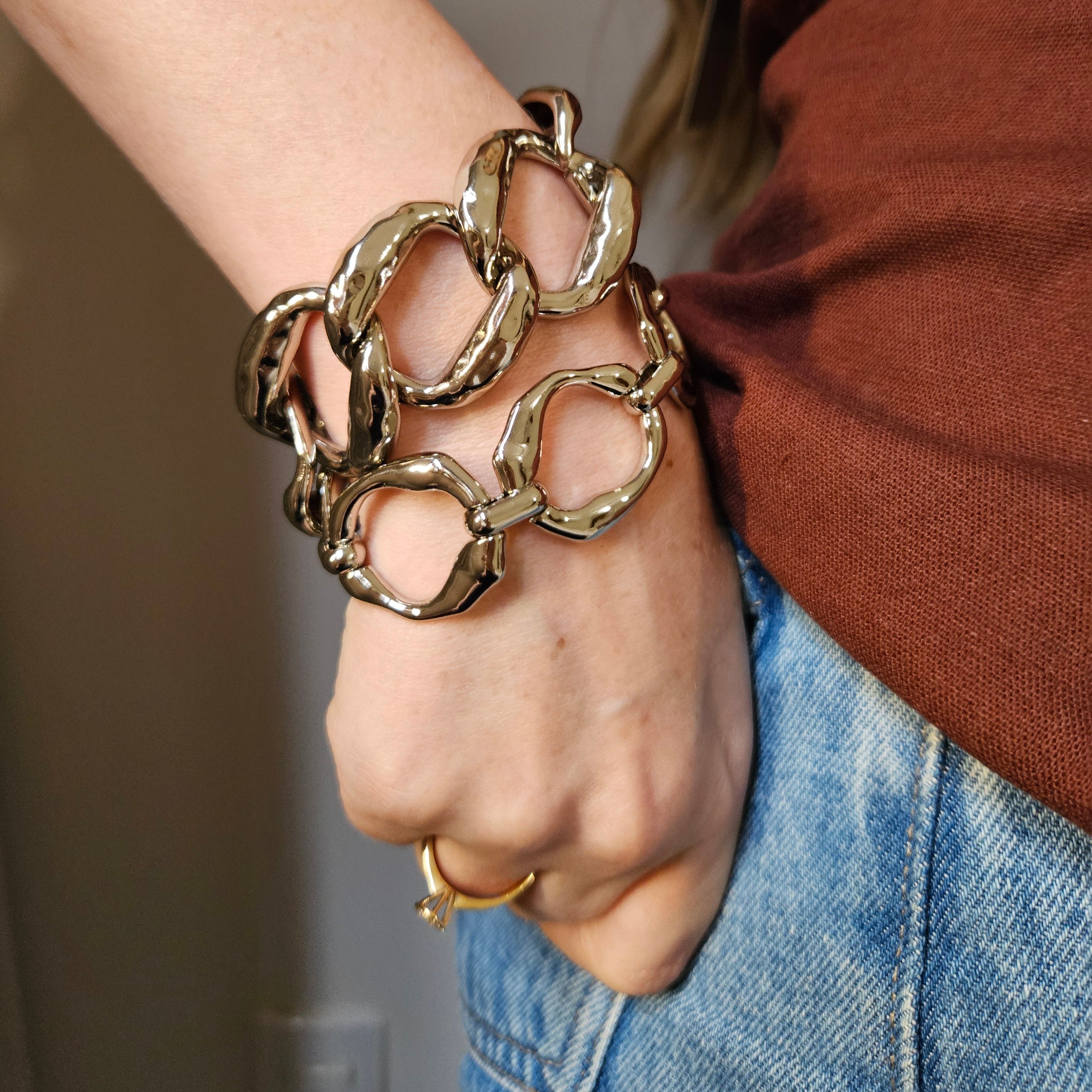 Pulseira Elos Orgânicos M - Prata