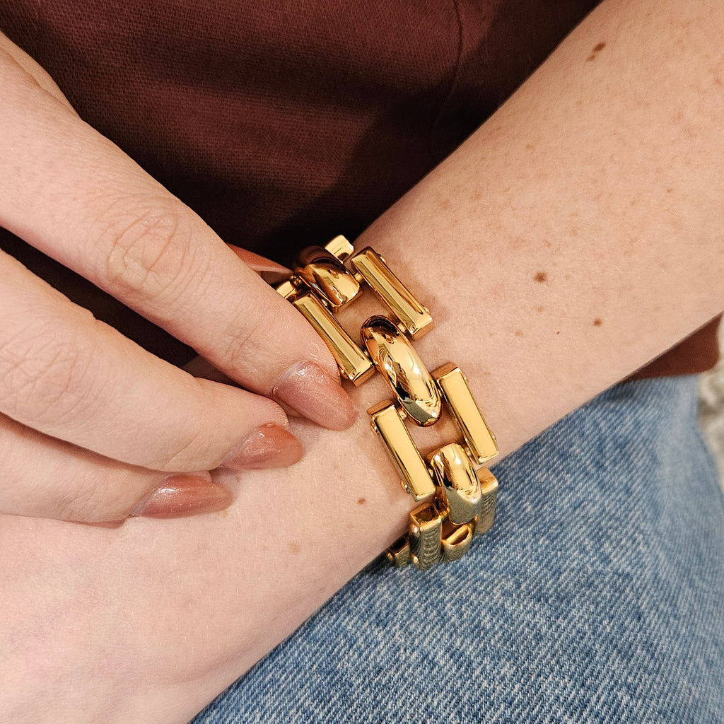 Pulseira Elos Quadrados