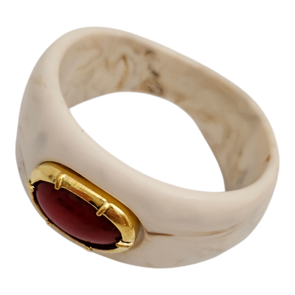 Bracelete Resina Bege