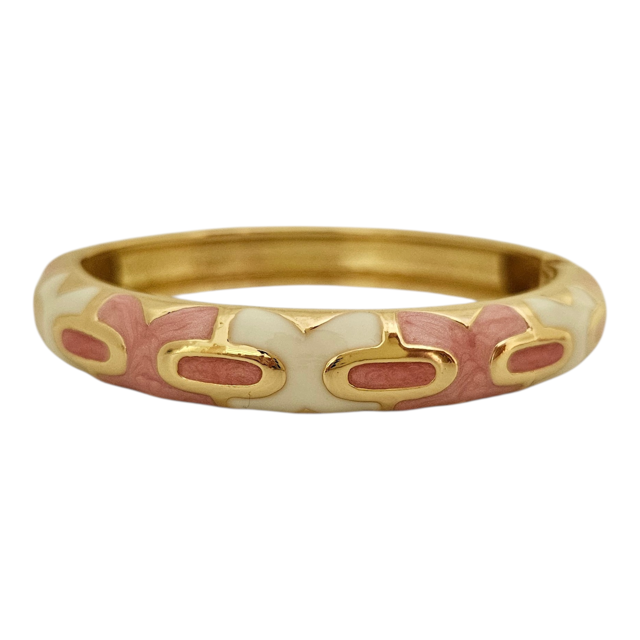 Bracelete Desenhos Geométricos Rosa Claro