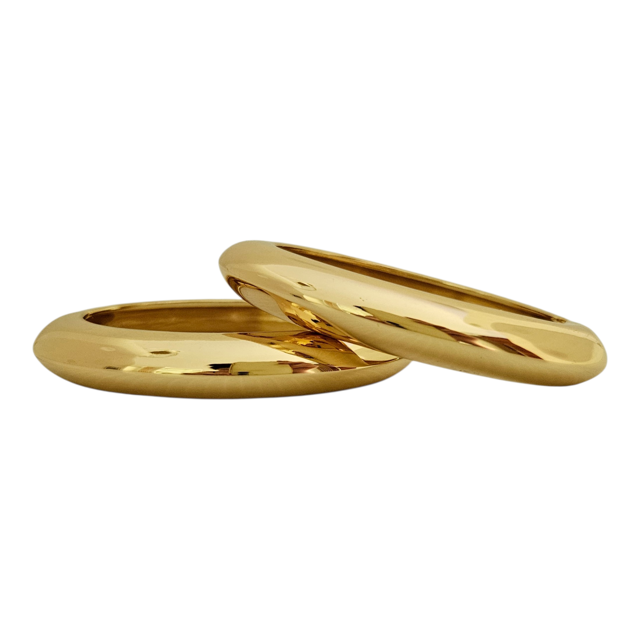 Bracelete Dourado Abaulado