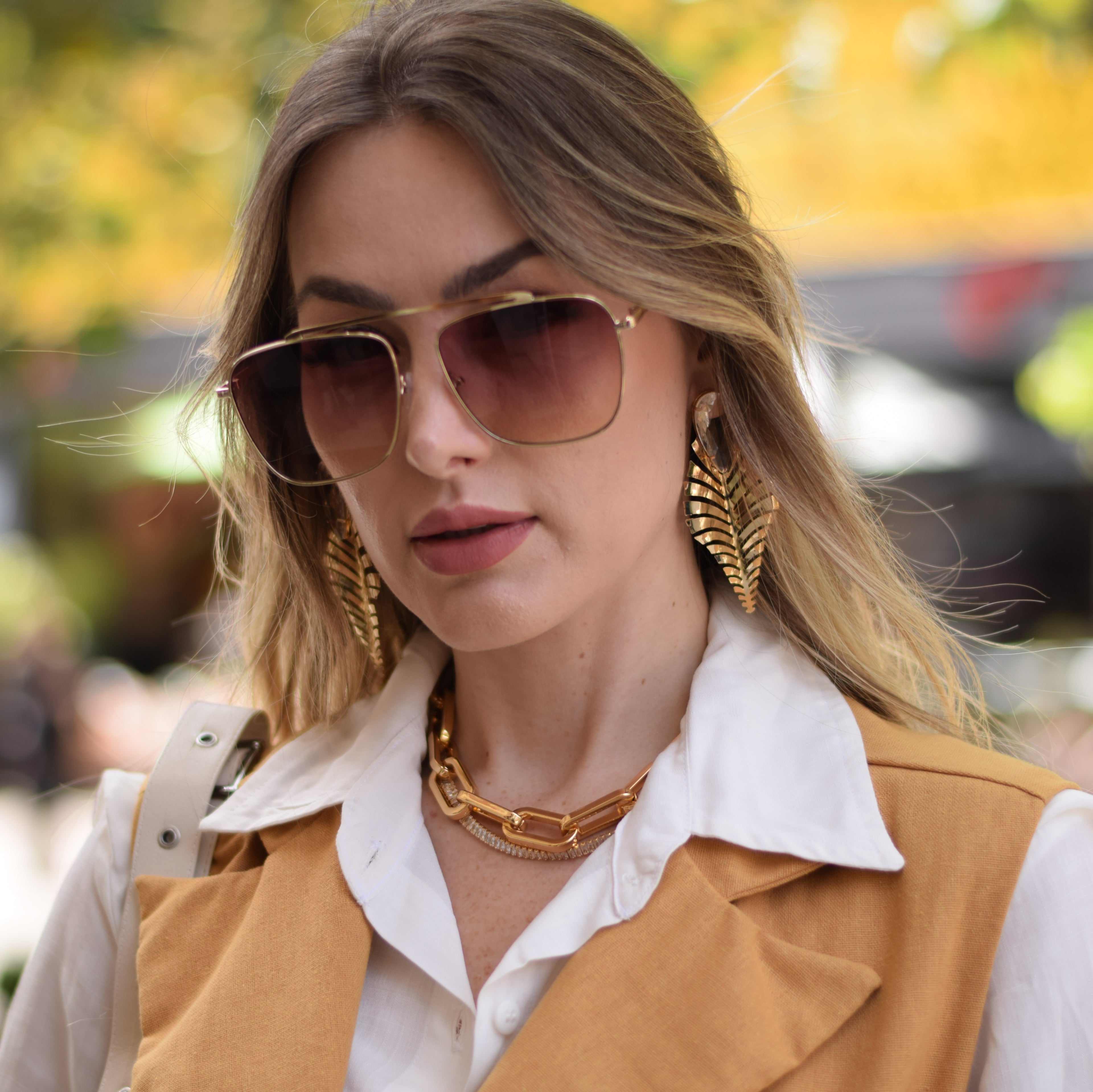 Colar Elos Cartier - Dourado