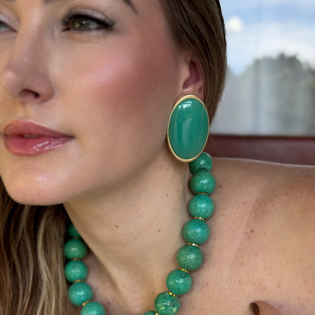 Colar Howlita Verde