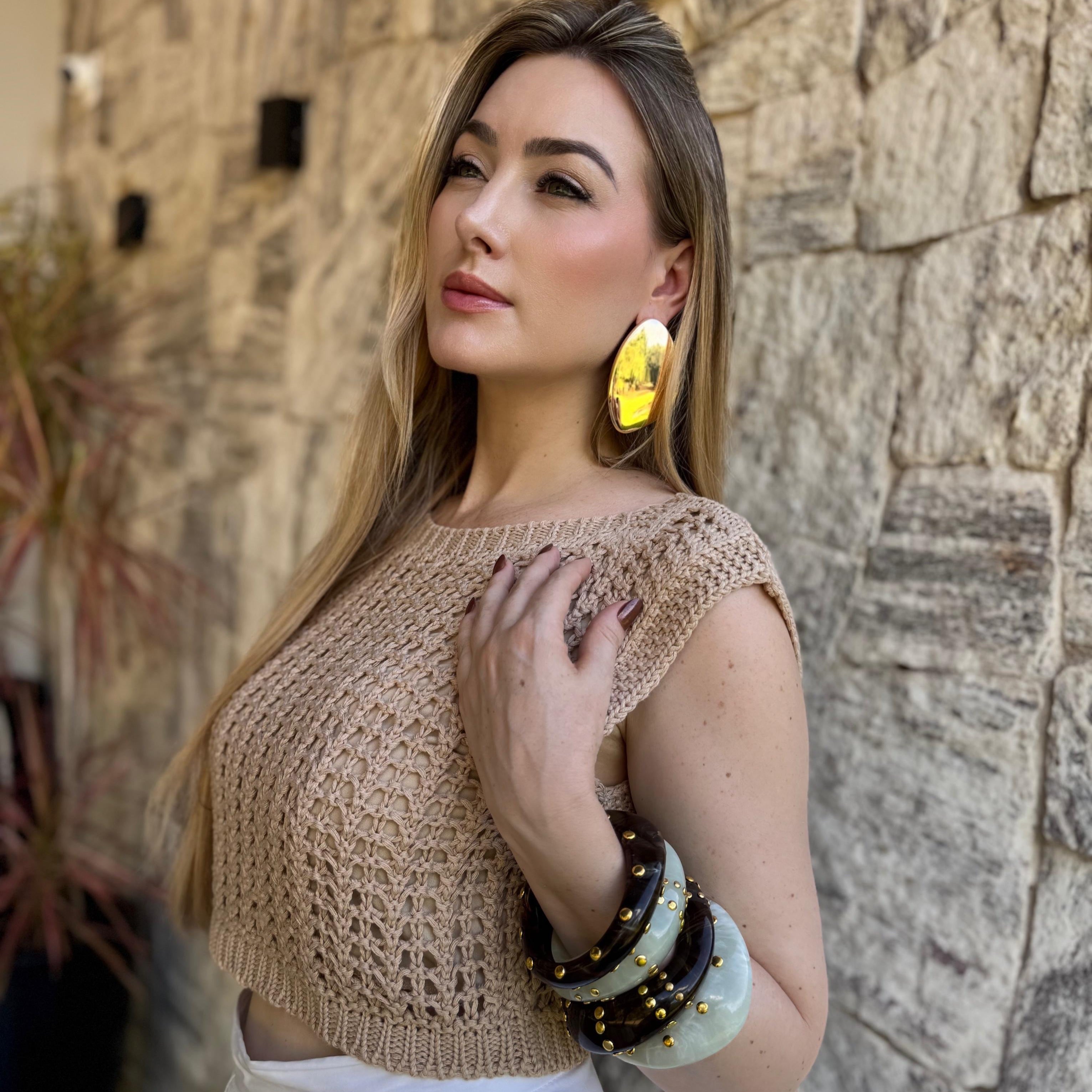Brinco Orgânico Maxi Dourado