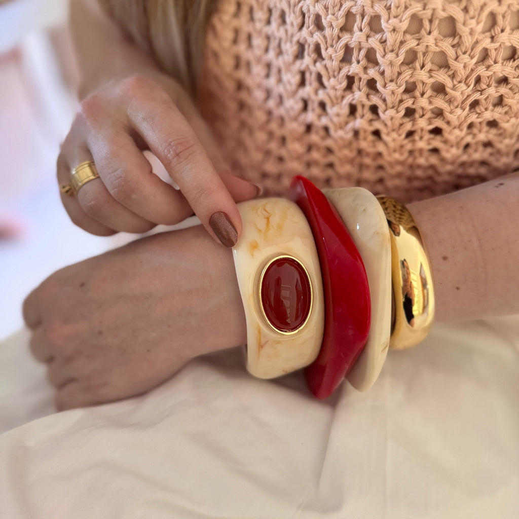 Bracelete Resina Quadrado